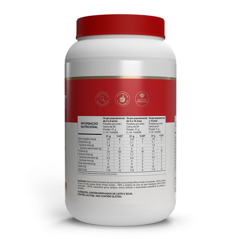 Whey fort 3W - 900g Cookies & Cream - Vitafor